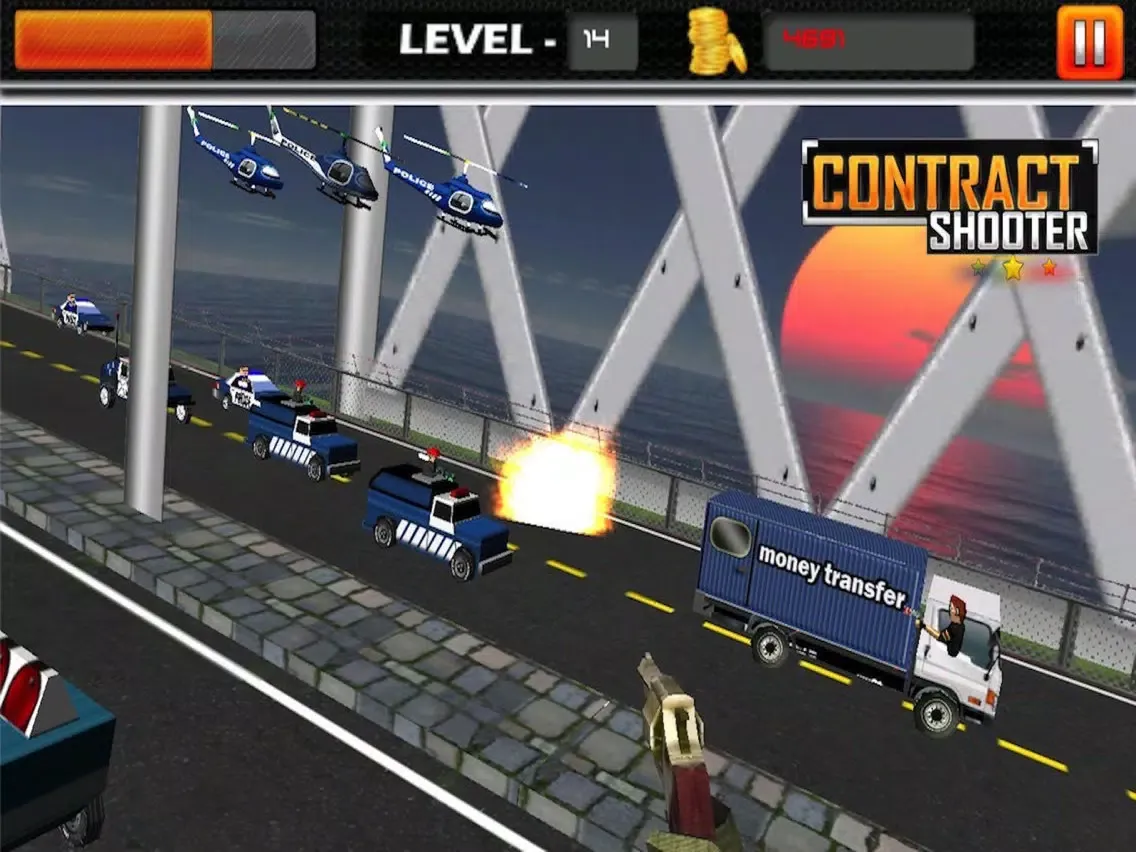Contract Shooter - Contract Shooting Killer Games iPad 应用截图