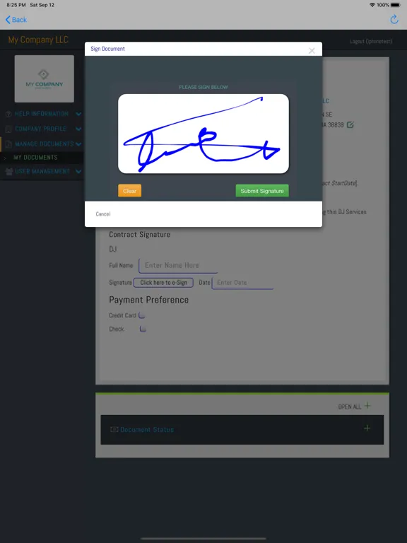 eSign Remotely Pro iPad 应用截图