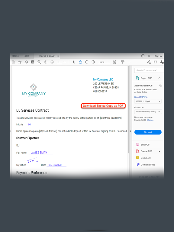 Screenshot di eSign Remotely Pro iPad 