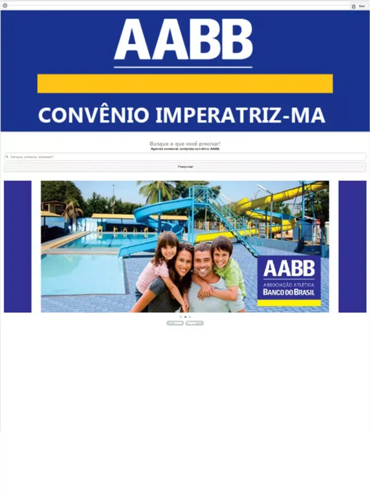 Capturas de tela do AABB Convênio Imperatriz iPad 