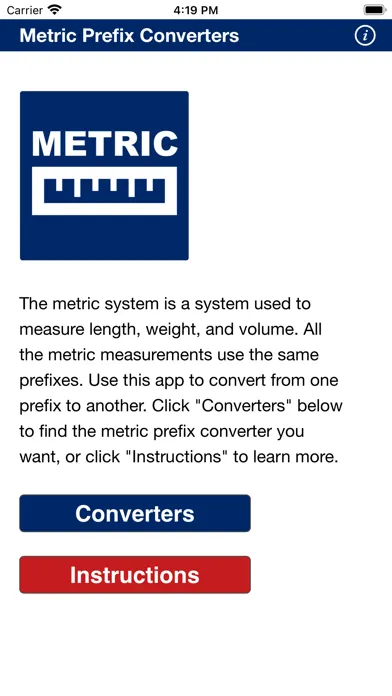 Screenshot di Metric Converters