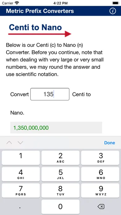 Screenshot di Metric Converters