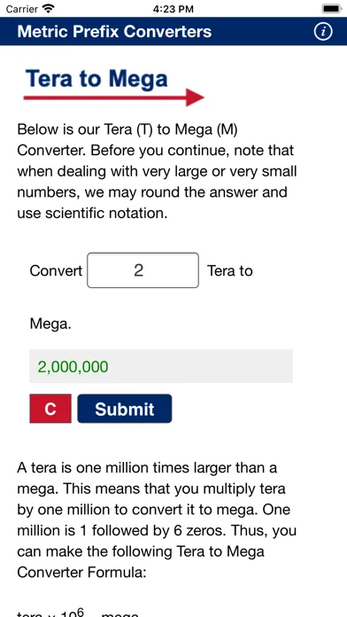 Screenshot di Metric Converters