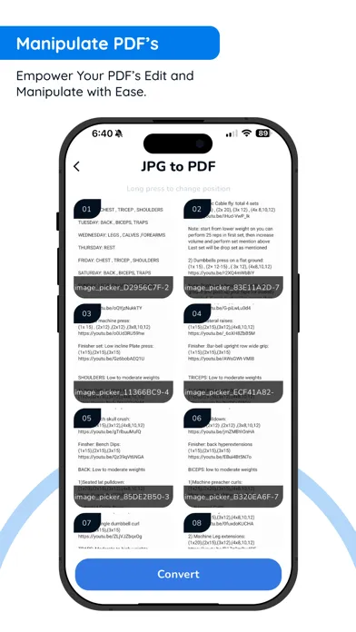 Скриншоты Image to PDF - PDF to JPG