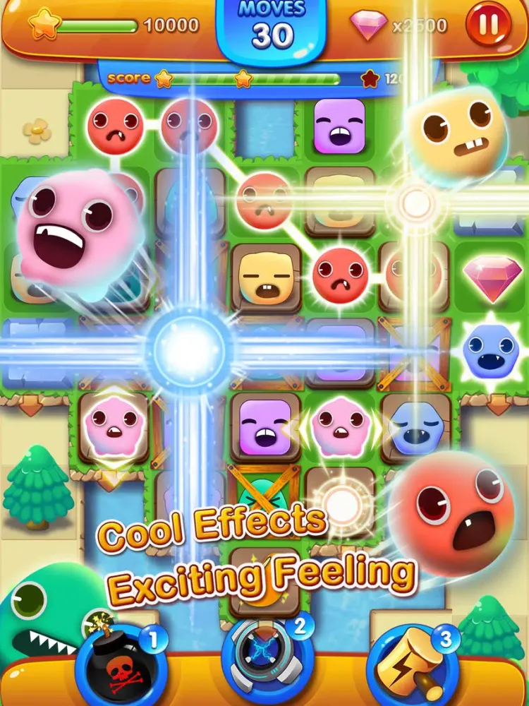 Capturas de pantalla de Monster Link Pop - HD FREE Line Game iPad 