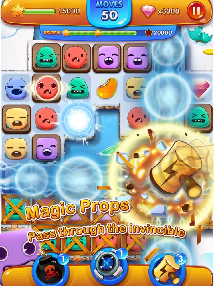 Capturas de pantalla de Monster Link Pop - HD FREE Line Game iPad 