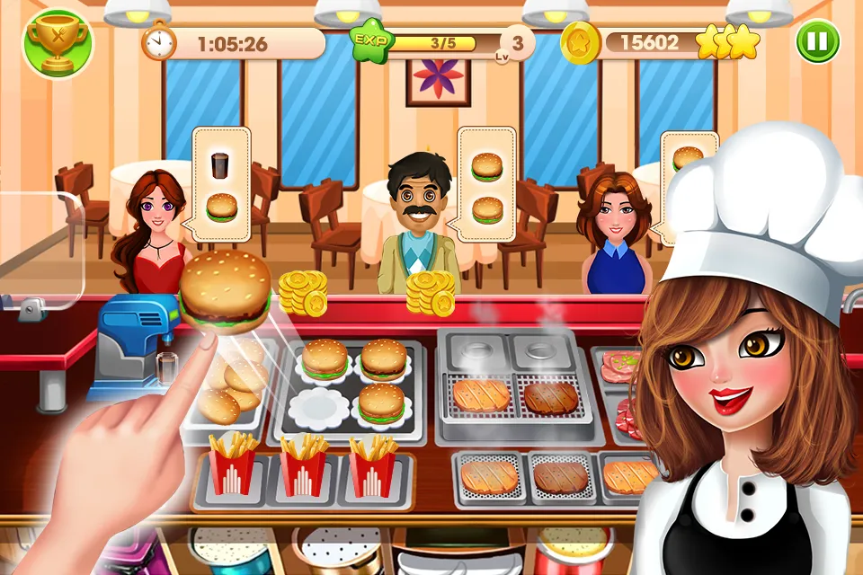 Capturas de tela do Cooking Talent