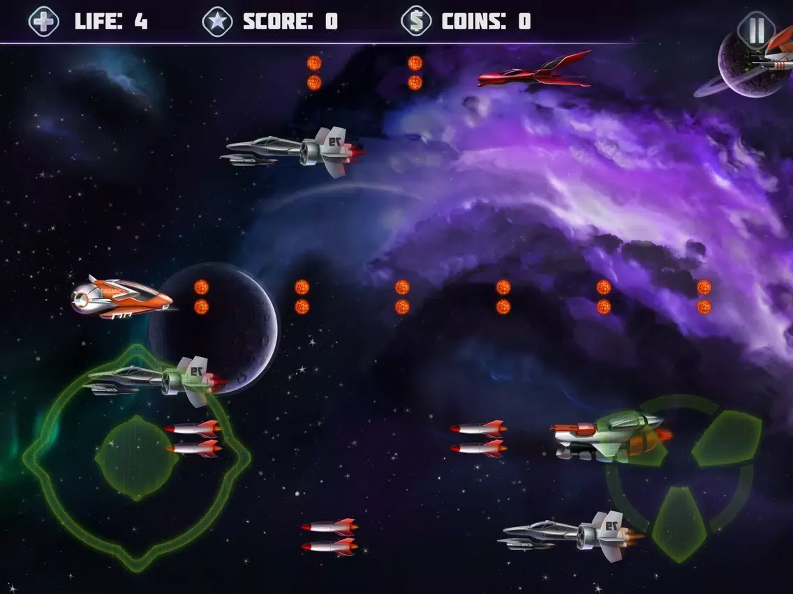Galaxy Warfare Free - space shooter iPad  Screenshots