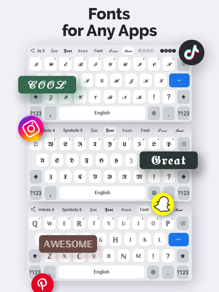 Fonts Art 스크린샷