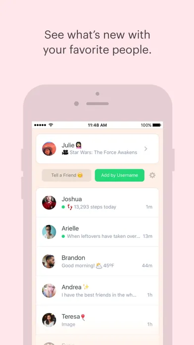 Captures d'écran de Peach — share vividly