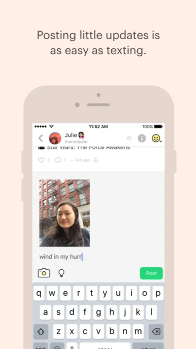 Captures d'écran de Peach — share vividly