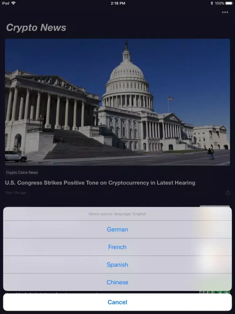 ECN Crypto - News & Prices iPad 应用截图