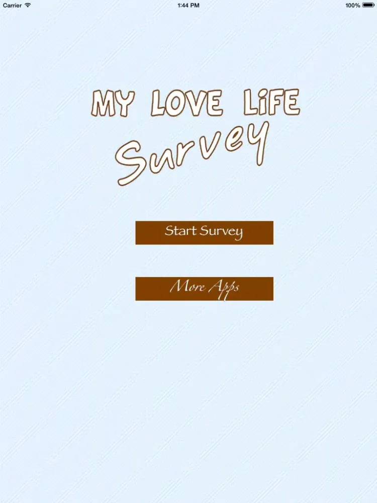 Скриншоты My Love Life Survey iPad 