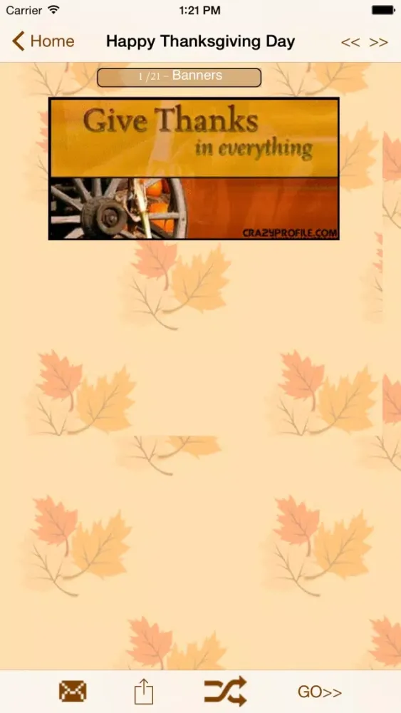 Captures d'écran de Thanksgiving Day Greetings