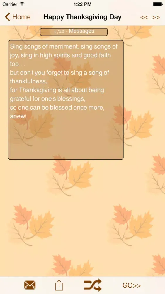Captures d'écran de Thanksgiving Day Greetings
