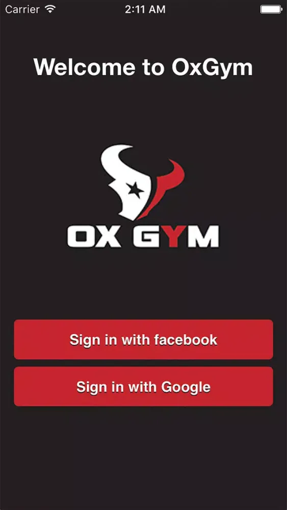 Ảnh chụp màn hình của OxGym