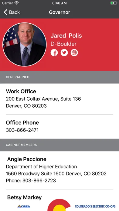 Скриншоты Colorado Legislative Directory