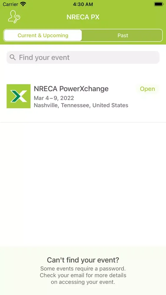 Capturas de tela do NRECA PowerXchange