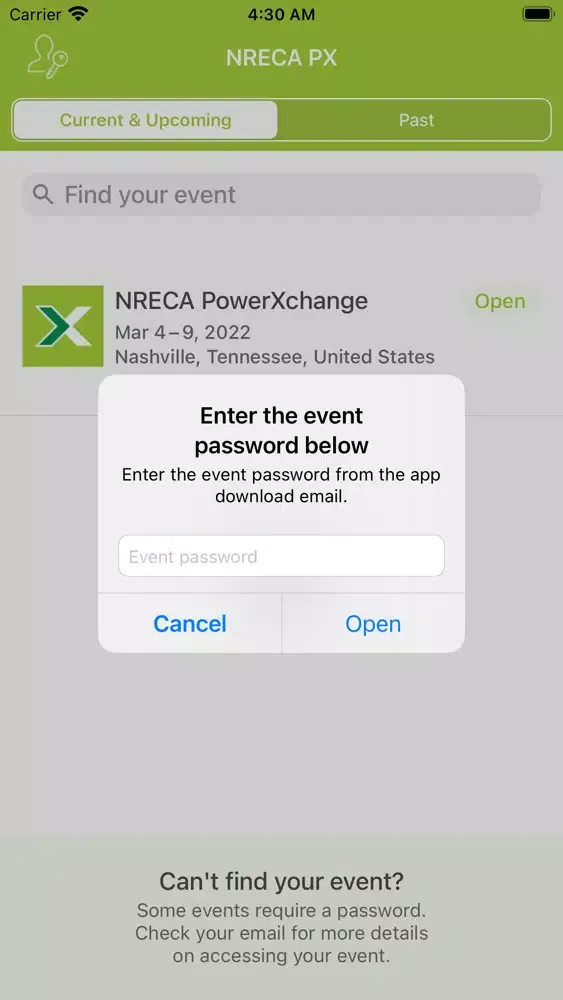 Capturas de tela do NRECA PowerXchange