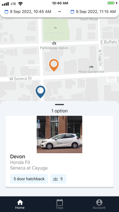 Engage Car Sharing Screenshots