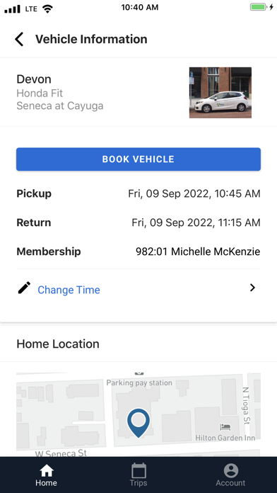 Engage Car Sharing Screenshots