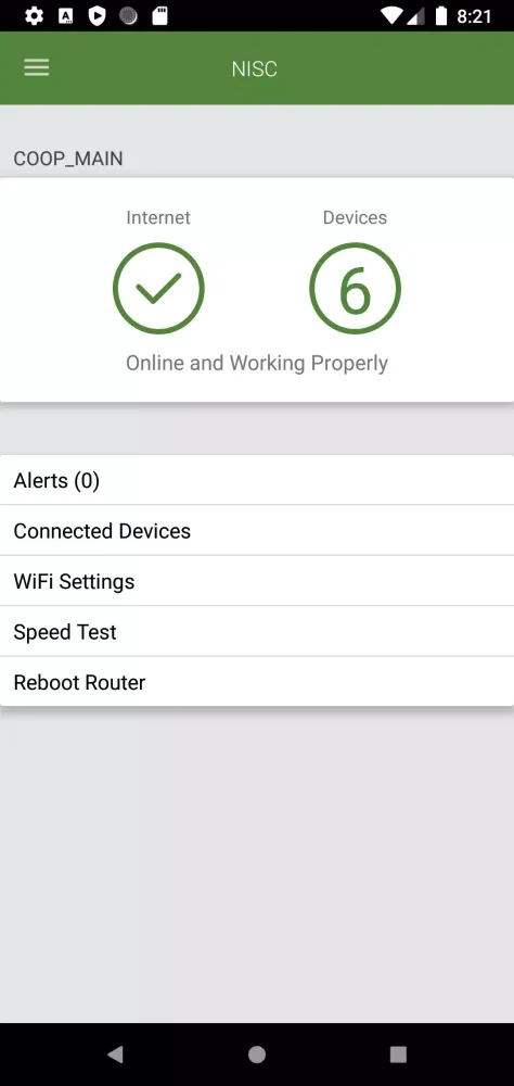Ảnh chụp màn hình của SmartHub Wifi