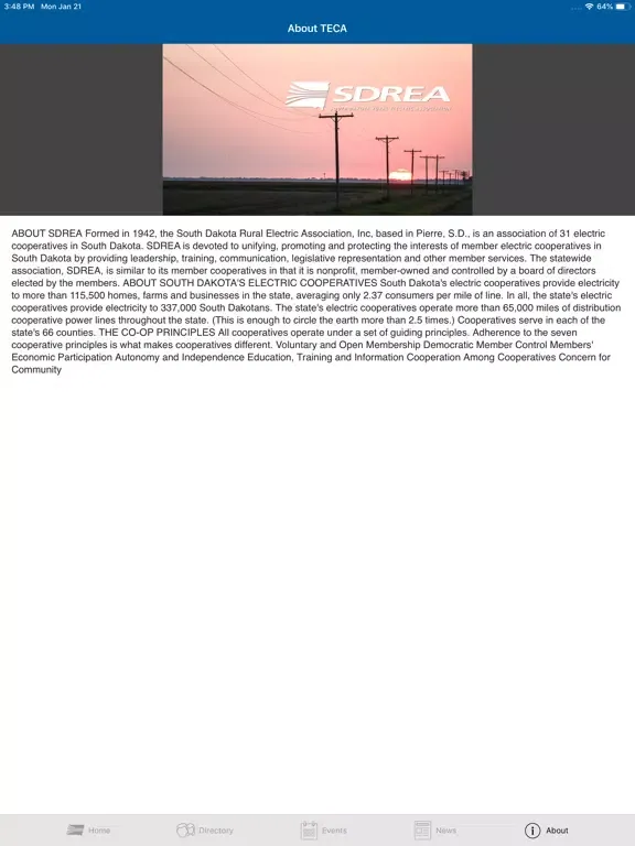 SDREA Directory iPad  Screenshots