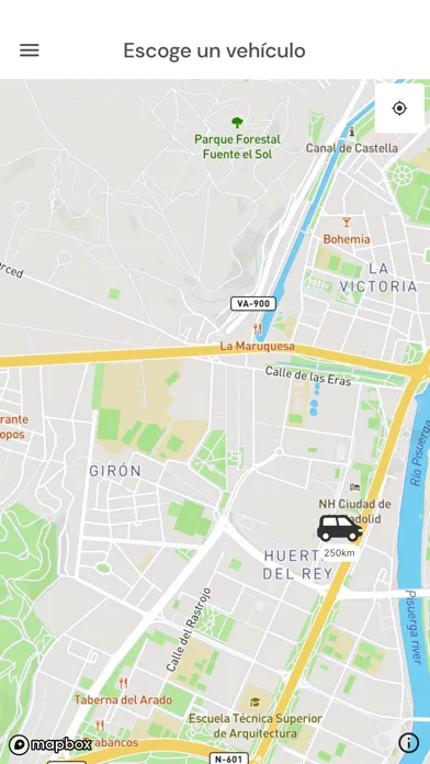 Captures d'écran de eKiwi movilidad carsharing