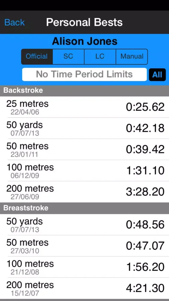 Screenshot di SwimChrono - Swim Event Timing and Data Management