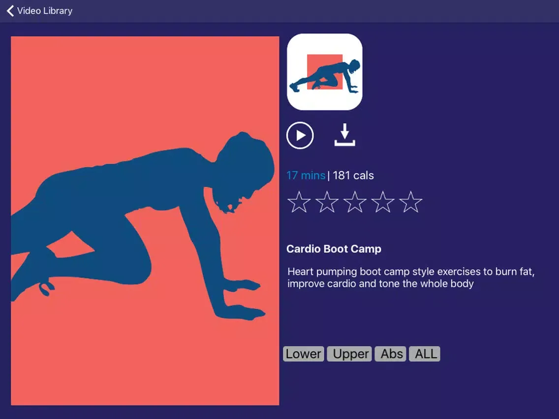 تصاویر CORE Fitness - Health Exercise Videos iPad 