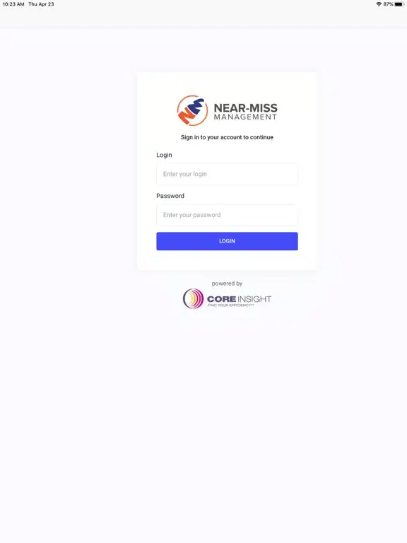 CIS Near Miss iPad  স্ক্রিনশট
