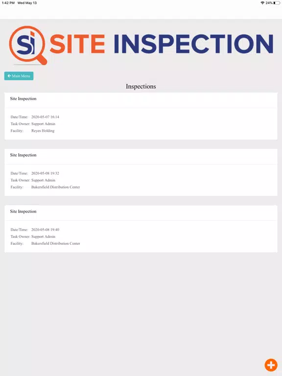 CIS Site Inspection iPad  Ekran Görüntüleri