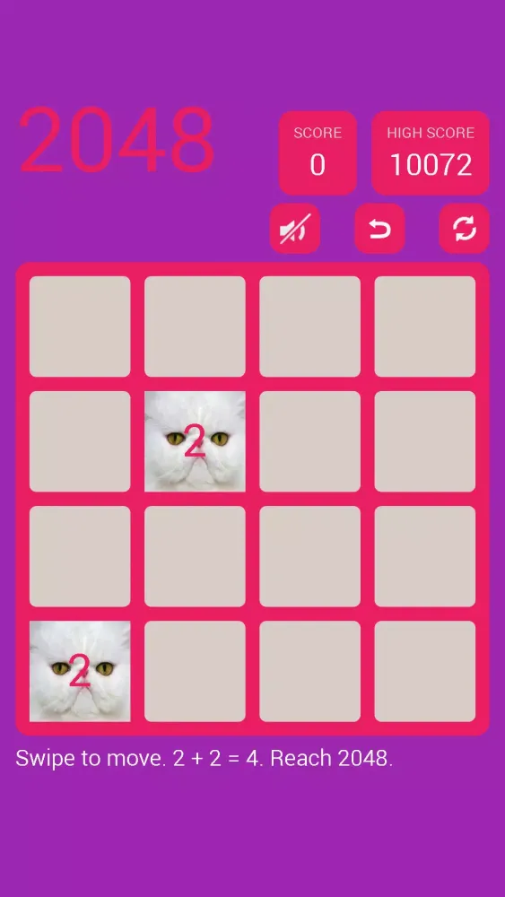 Capturas de tela do 2048 Cute Cats