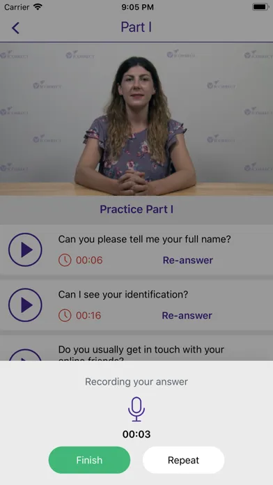 ICORRECT - IELTS SPEAKING 스크린샷