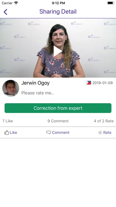 ICORRECT - IELTS SPEAKING 스크린샷