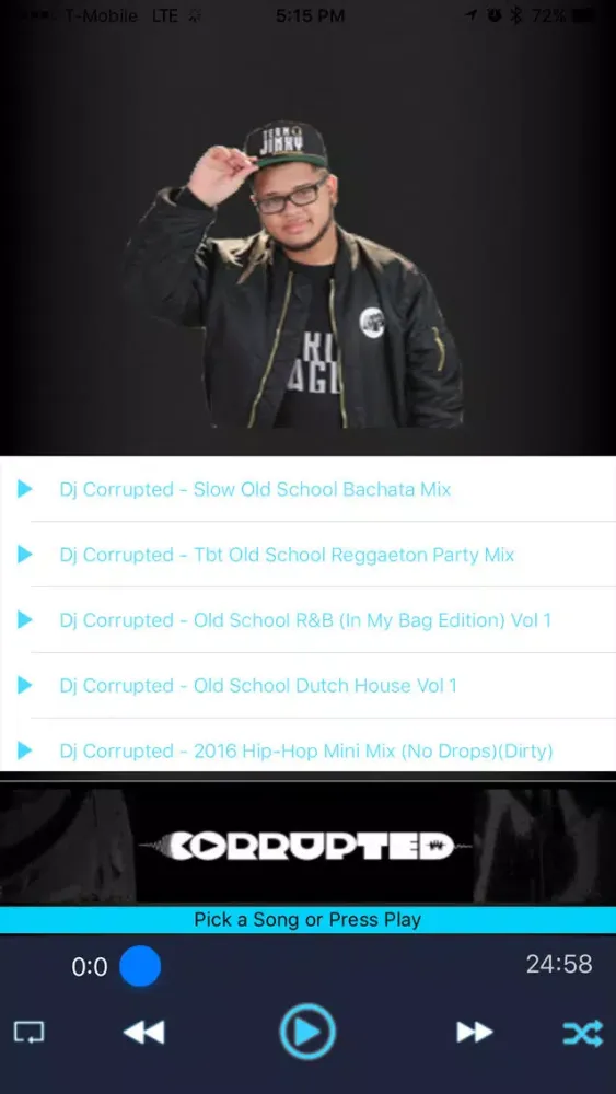 Ảnh chụp màn hình của DJ Corrupted App