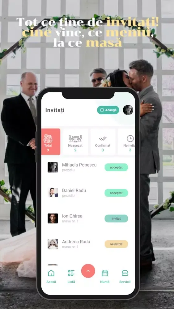 Tangkapan layar Organizator Nunta