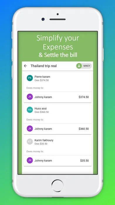 Capturas de pantalla de Cost Share - Split bills