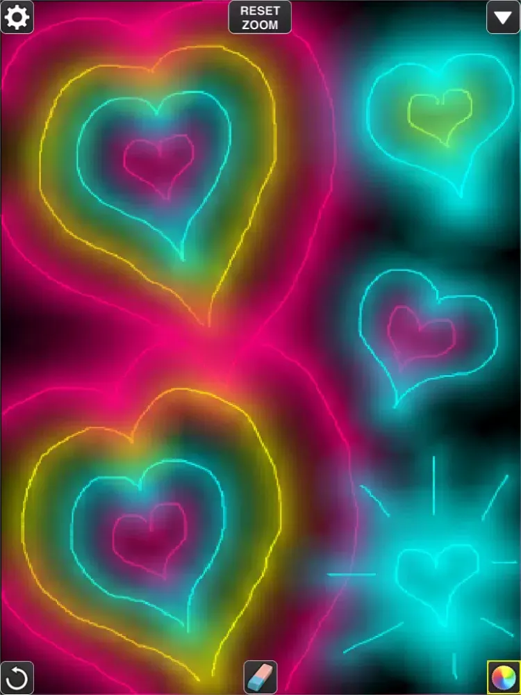 Glow Draw - paint, doodle, color on camera photos with light and share via email, Instagram and Twitter iPad  Ekran Görüntüleri