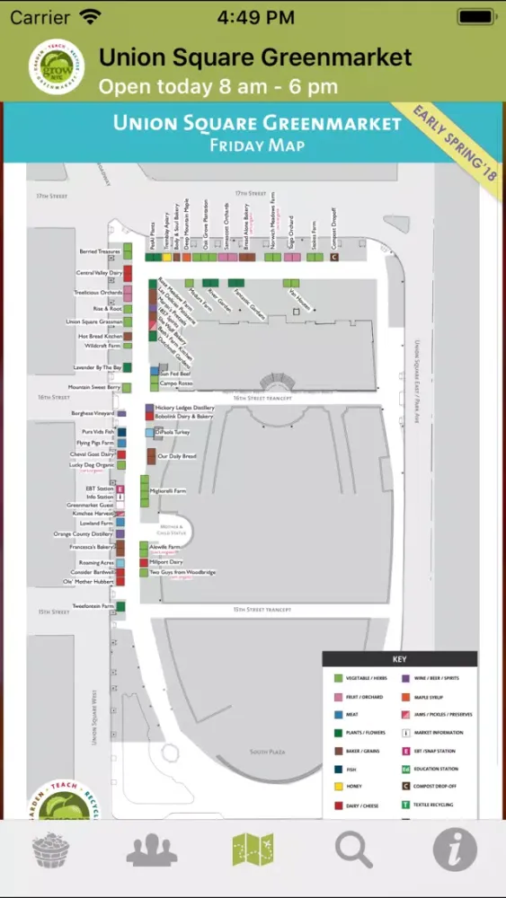 ภาพหน้าจอของ Union Square Greenmarket