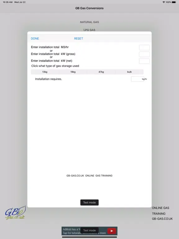 Capturas de pantalla de GB Gas Conversion Calculator iPad 
