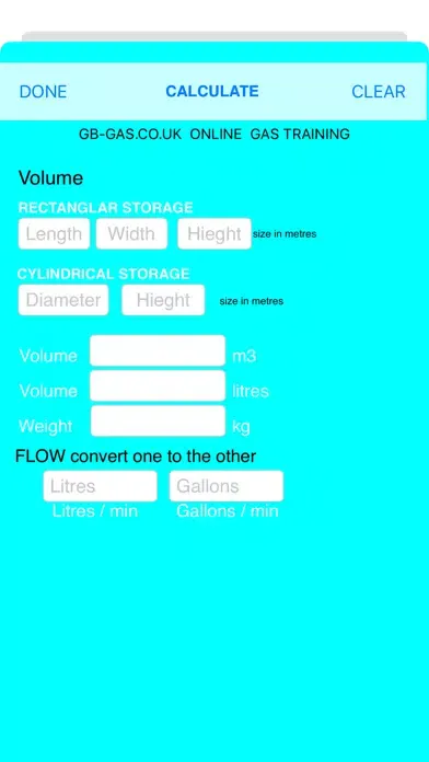 Capturas de pantalla de GB Gas Conversion Calculator
