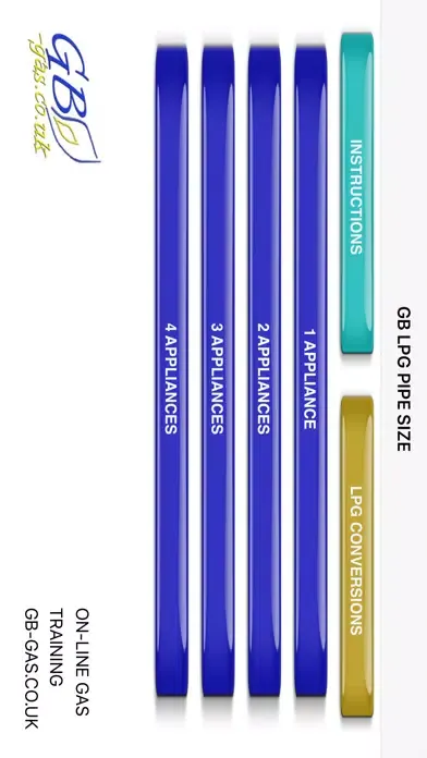 GB GAS L.P.G. PIPE SIZING APP 스크린샷