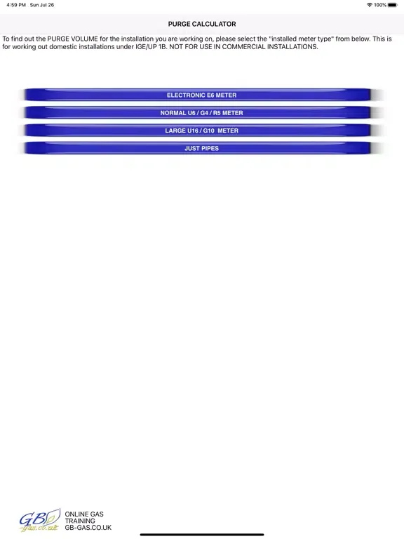 Скриншоты GB Gas Purging Calculator iPad 
