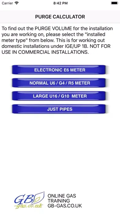 Скриншоты GB Gas Purging Calculator