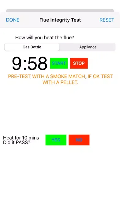 GB Gas Flue & Spillage testing Screenshots