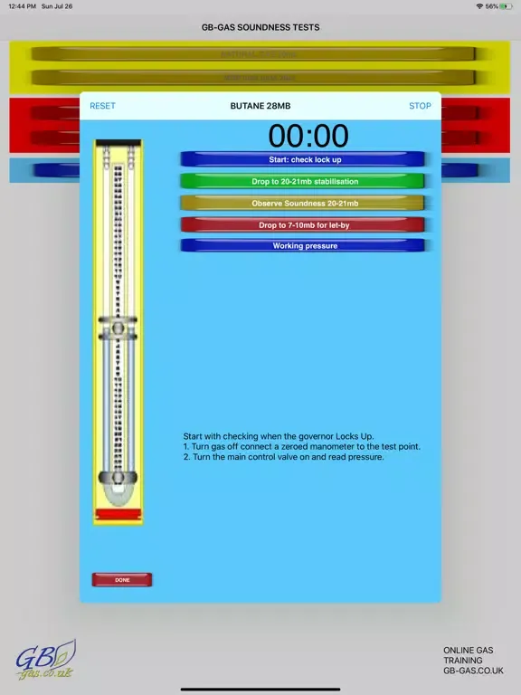 ภาพหน้าจอของ GB Gas Tightness NG + LPG iPad 