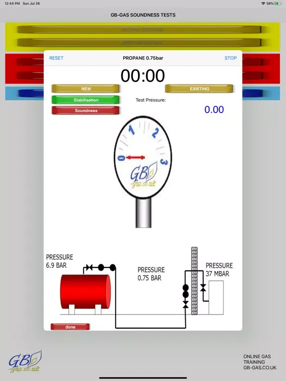 ภาพหน้าจอของ GB Gas Tightness NG + LPG iPad 