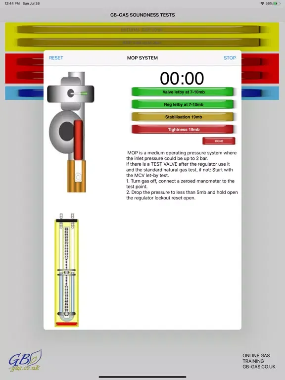 ภาพหน้าจอของ GB Gas Tightness NG + LPG iPad 