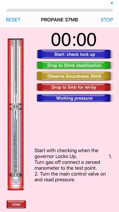 ภาพหน้าจอของ GB Gas Tightness NG + LPG